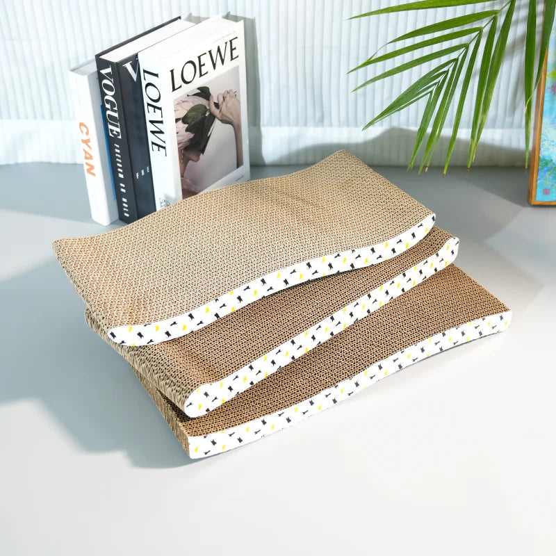 Cardboard Cat Scratcher Board – Corrugated Scratching Pad for Cats