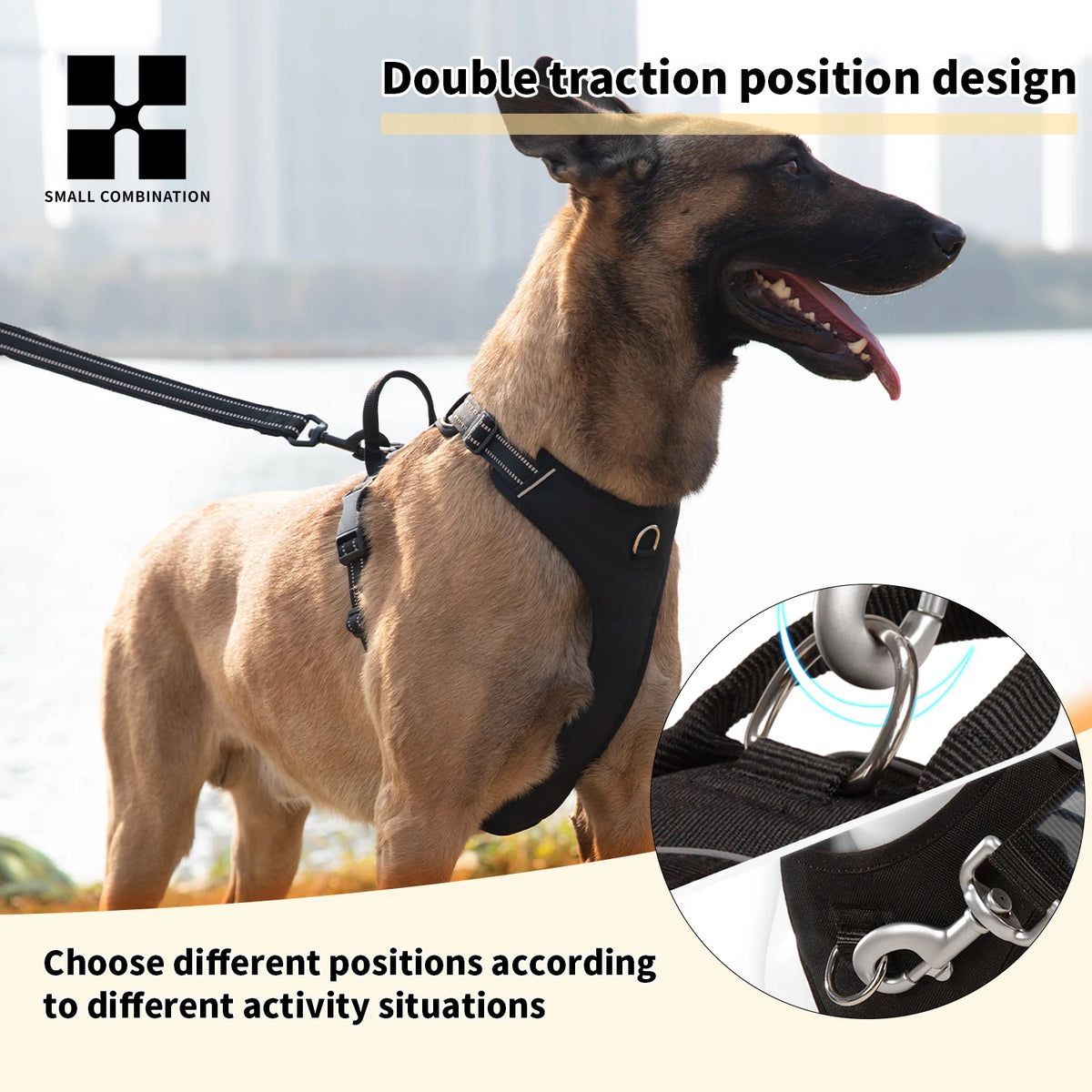 No-Pull Reflective Dog Harness – Adjustable Chest Harness All Sizes