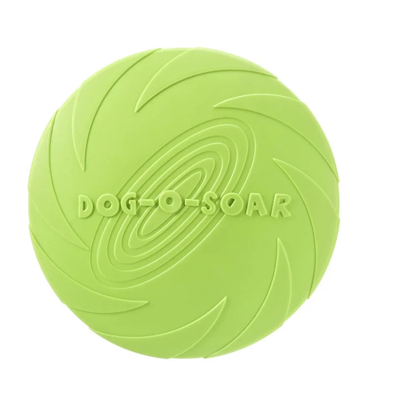 Silicone Flying Saucer Dog Toy – Chew-Resistant Disc for Dogs & Cats
