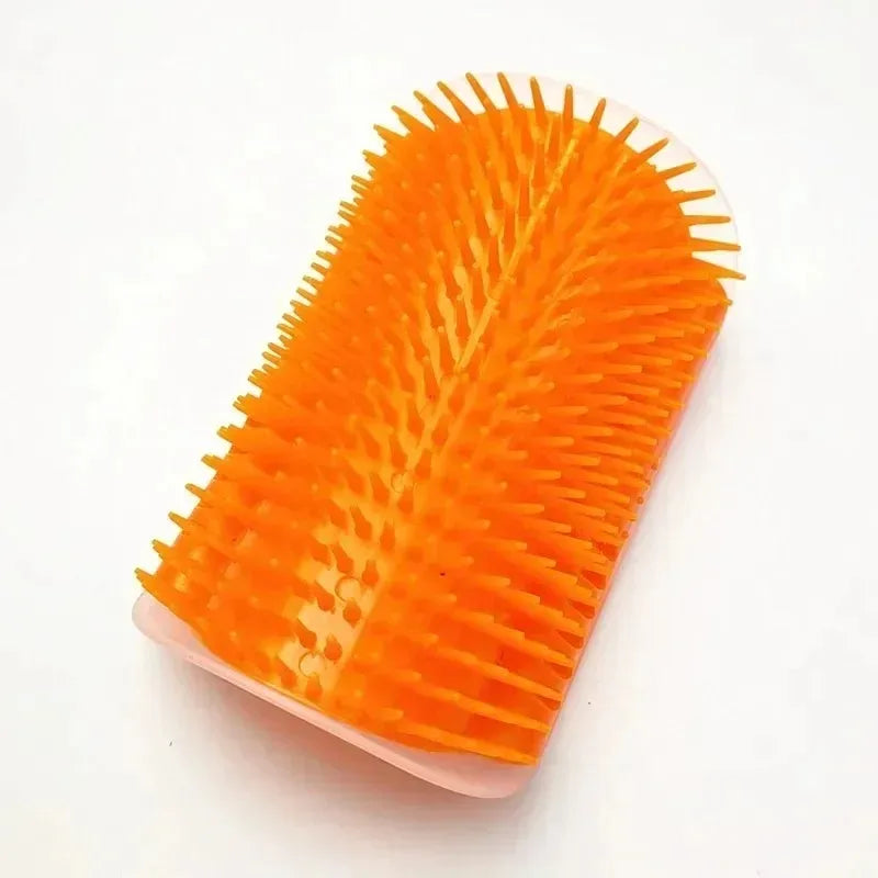 Wall Corner Cat Self Groomer – Massage Brush & Scratcher