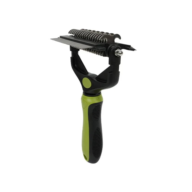 3-in-1 Pet Deshedding Brush – Knot Cutter Dematting Comb