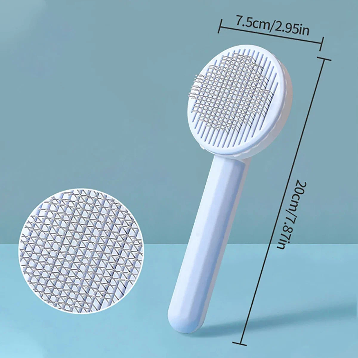 Stainless Steel Pet Comb – Long Hair Dog & Cat Grooming Comb