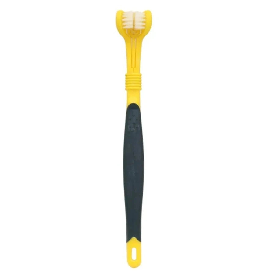 3-Sided Dog Toothbrush – Pet Tartar & Plaque Cleaning Brush