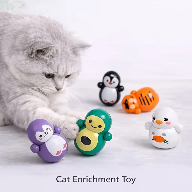 Self-Rolling Cat Toy Balls 10 Pack – No Batteries Needed
