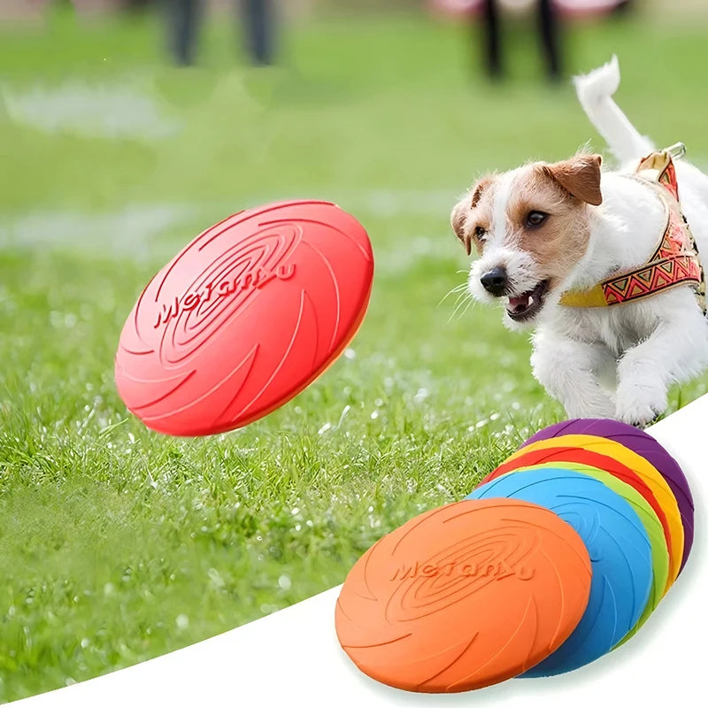 Silicone Dog Flying Disc – Chew-Resistant Fetch Frisbee Toy