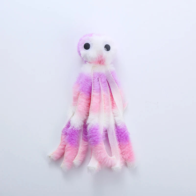 Plush Octopus Cat Toy – Soft Interactive Chew Toy