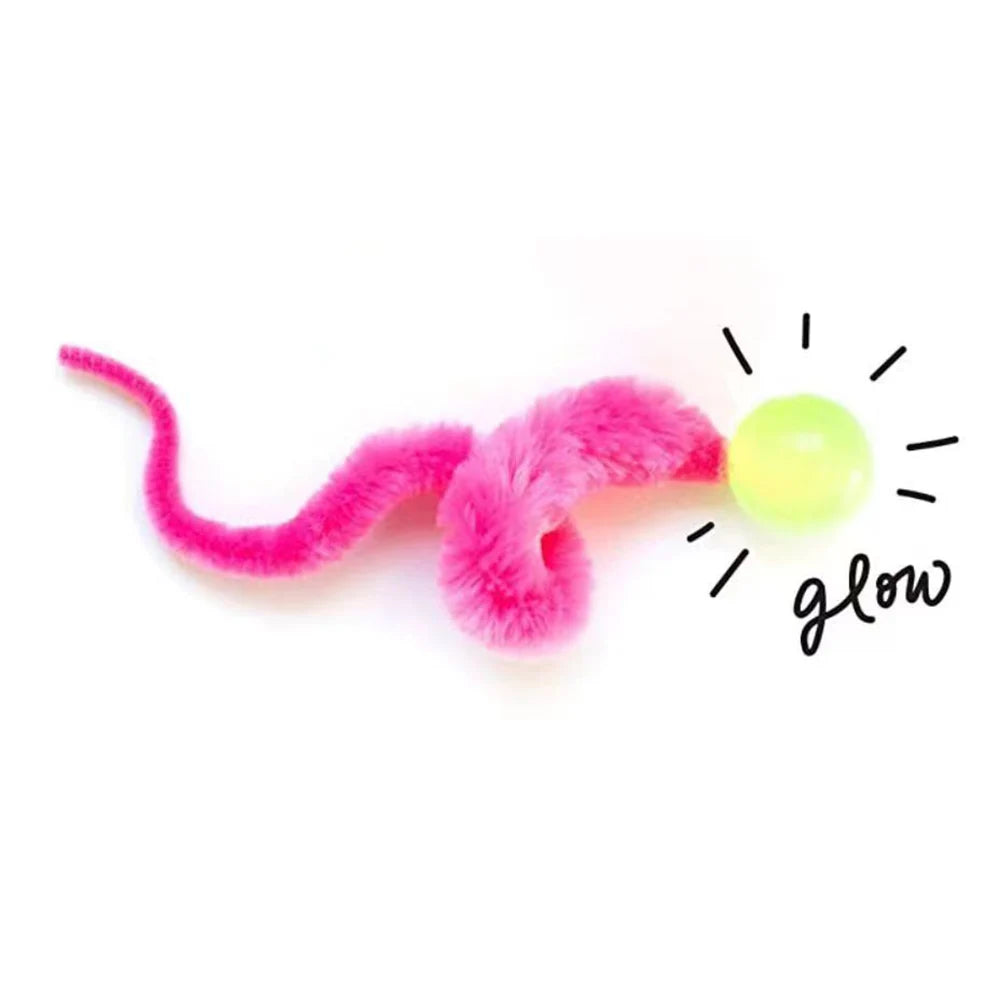 Caterpillar Cat Toy with Bouncing Ball – Interactive Elastic Cat Teaser