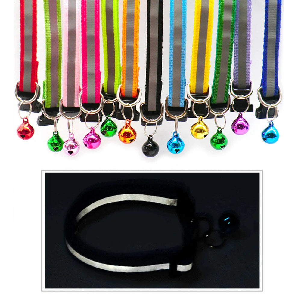 Reflective Cat Collars with Bells 2 Pack – Small Dogs & Cats