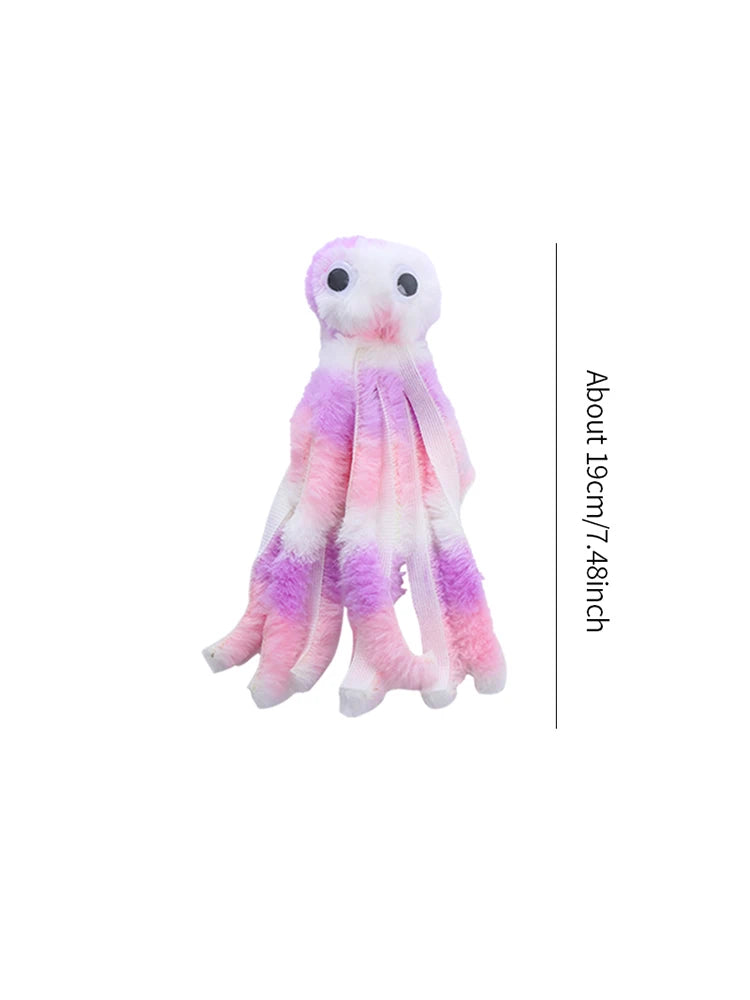 Plush Octopus Cat Toy – Soft Interactive Chew Toy
