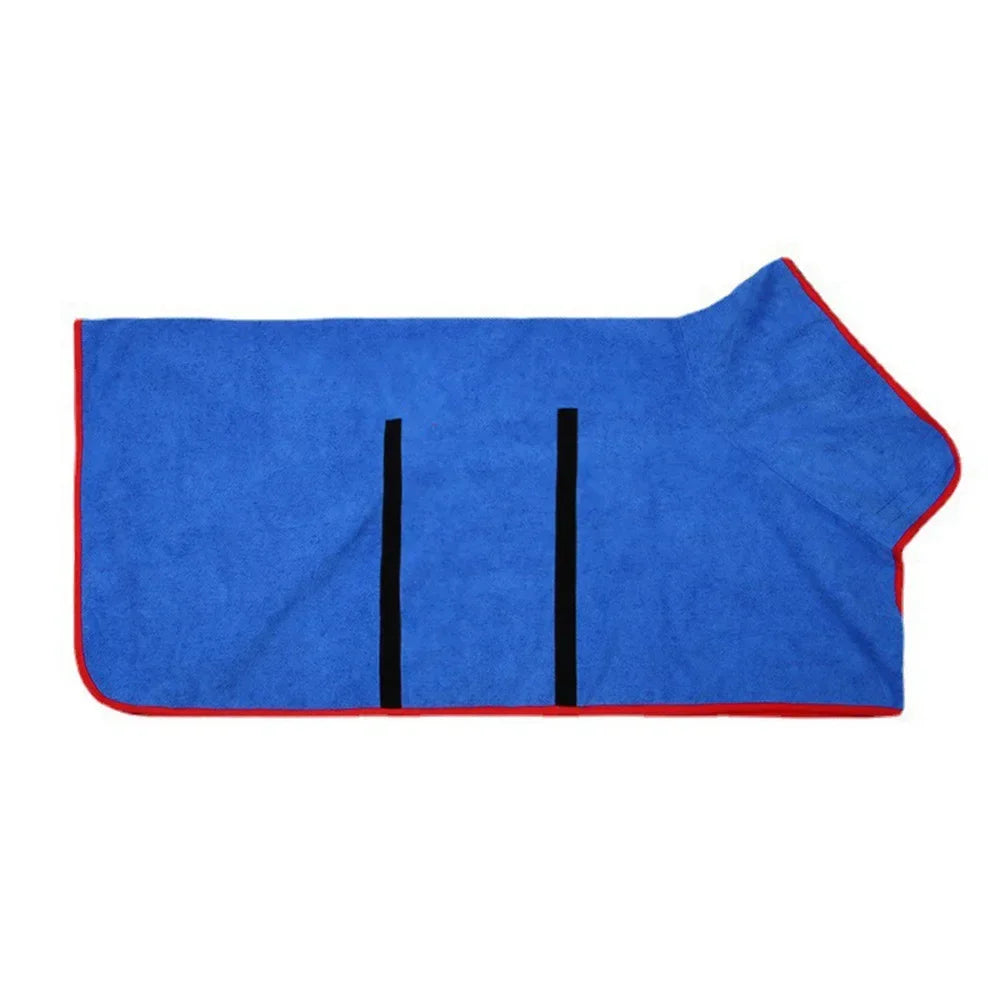 Dog Bathrobe Towel – Quick-Dry Absorbent Pet Bath Robe
