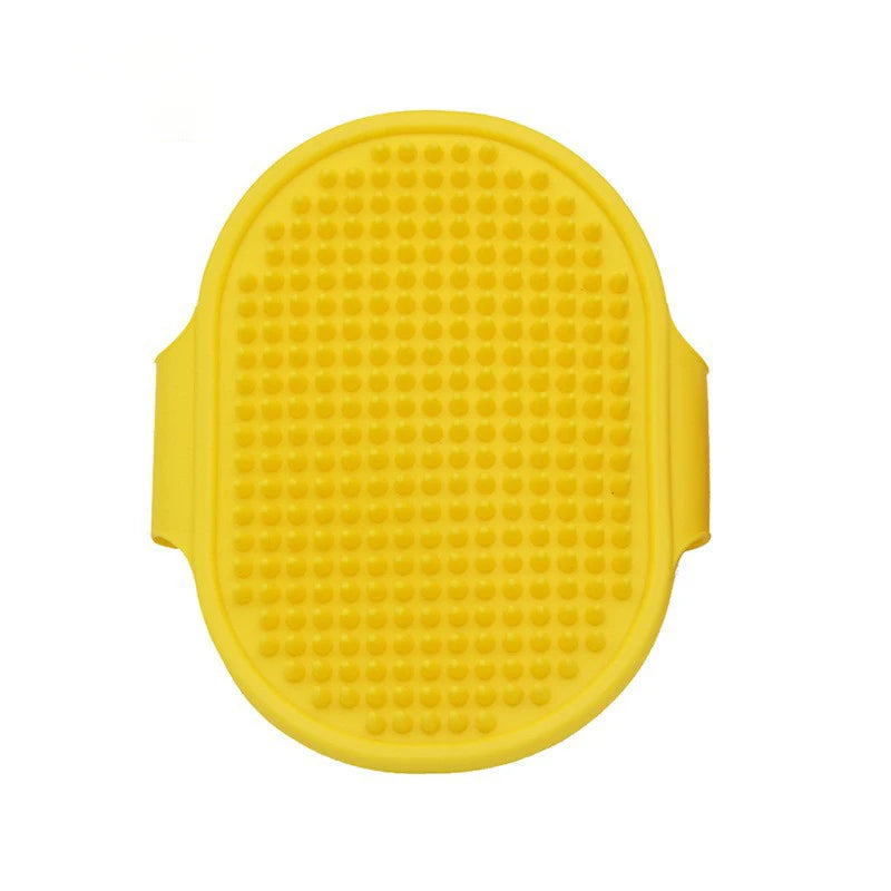Silicone Dog Bath Brush – Soft Rubber Massage Comb for Pets
