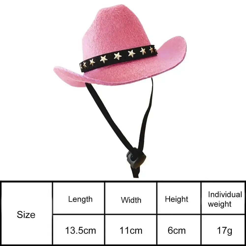 Dog Cowboy Hat – Adjustable Pet Sun Hat for Dogs & Cats