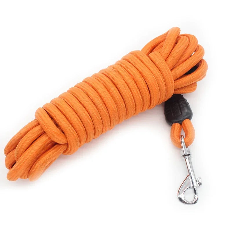 Long Dog Training Leash 5/10/15m – Heavy-Duty Nylon Recall Lead