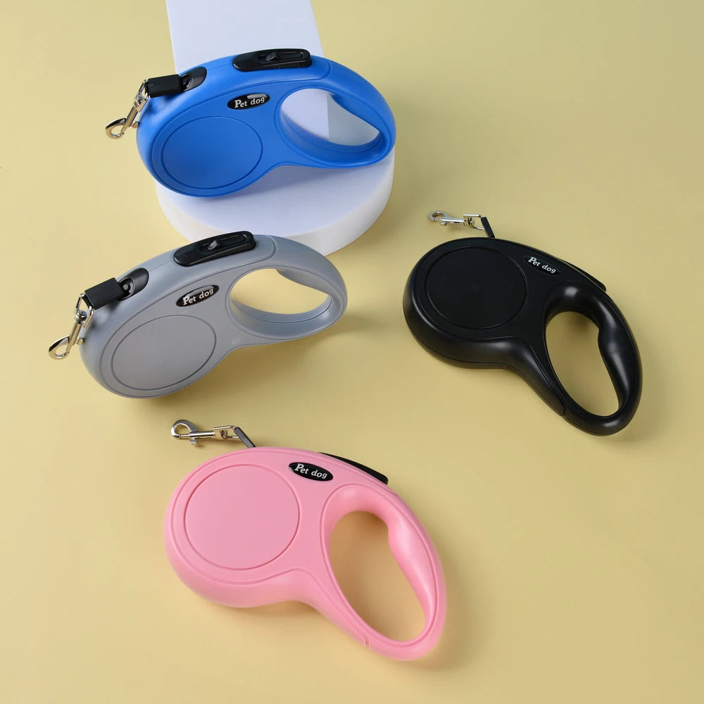 3m/5m Retractable Dog Leash – Strong Nylon Lead Small/Medium Dogs