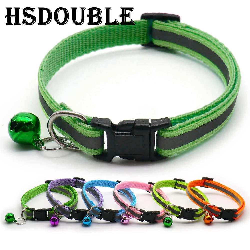 Reflective Cat Collars with Bells 2 Pack – Small Dogs & Cats
