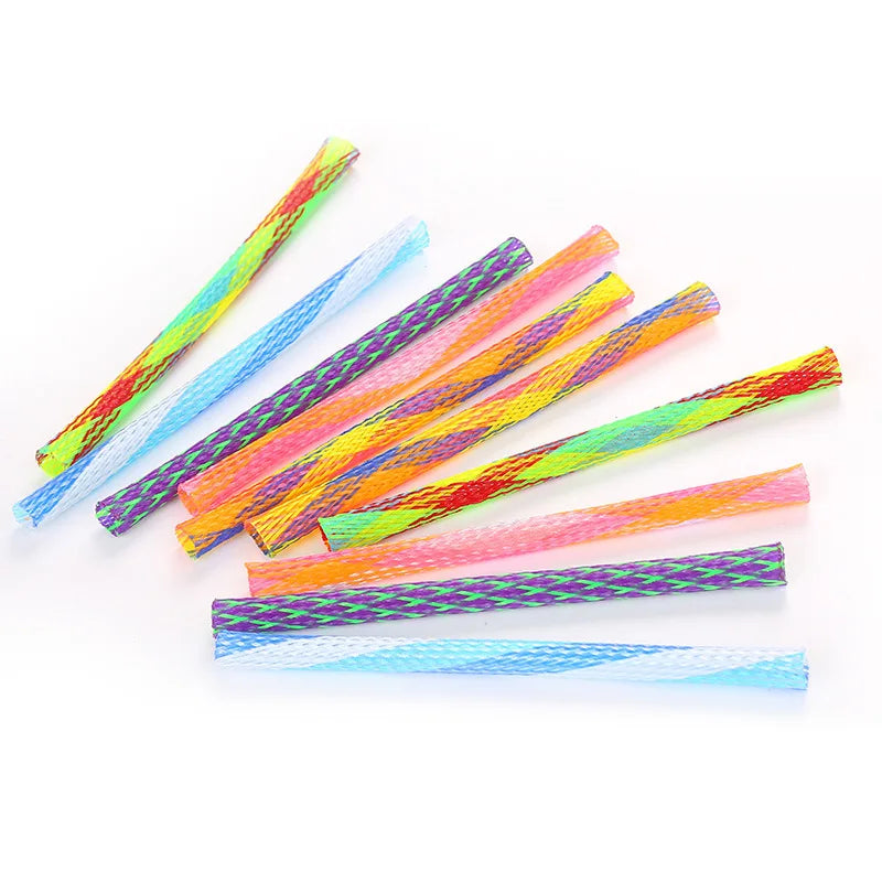 Folding Spring Cat Toy – Colourful Elastic Interactive Cat Teaser