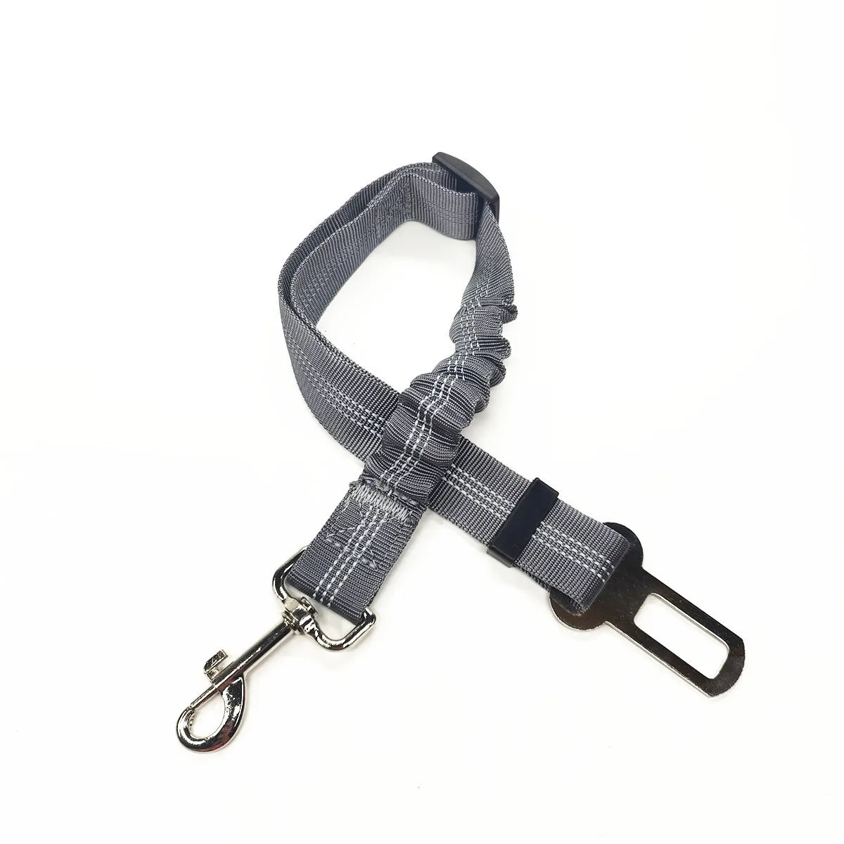 Dog Car Seat Belt Harness – Reflective Elastic Travel Safety Lead