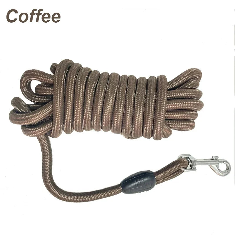 Long Dog Training Leash 5/10/15m – Heavy-Duty Nylon Recall Lead
