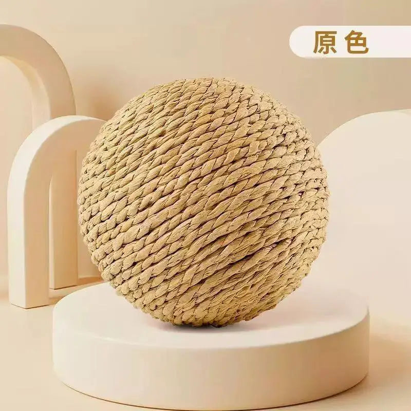 Sisal Cat Scratch Ball – Rattle Teeth Cleaning Cat Toy