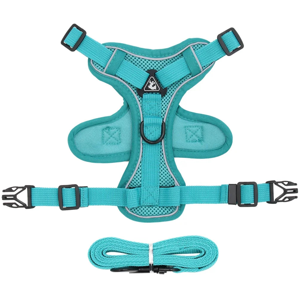 Cat Harness and Leash Set – Adjustable Reflective Vest Small to Large