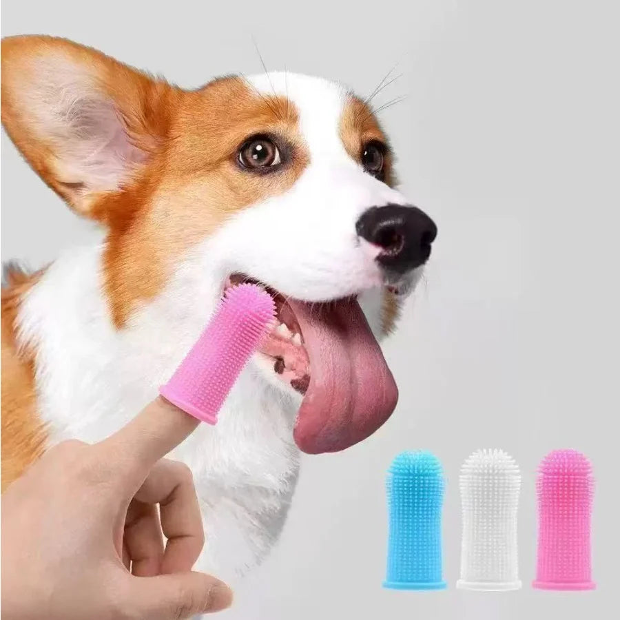 3-Sided Dog Toothbrush – Pet Tartar & Plaque Cleaning Brush