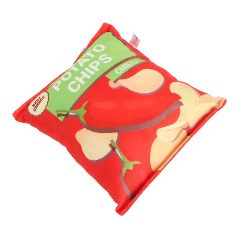Crinkle Squeaky Dog Toy – Lightweight Fabric Chew Toy