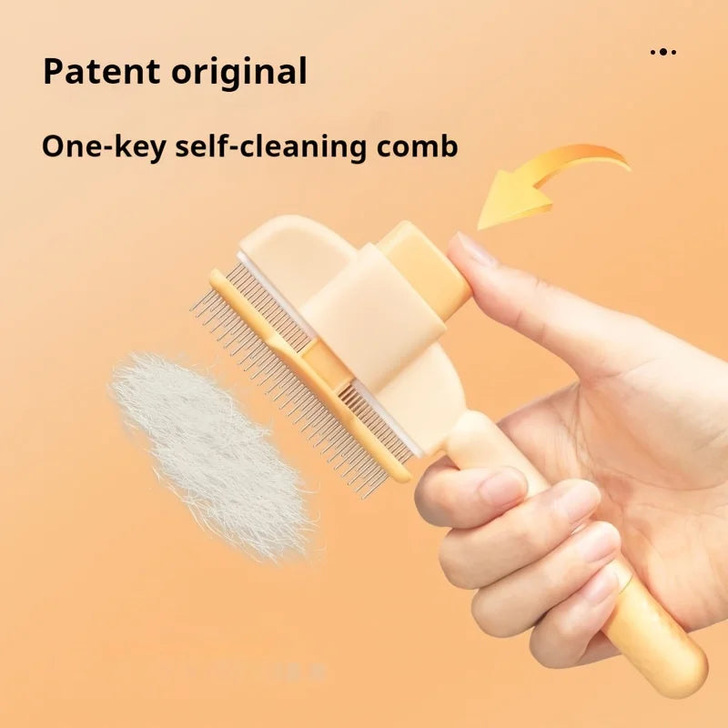 Dog Hair Remover Brush – Long Hair Grooming & Bath Comb for Pets