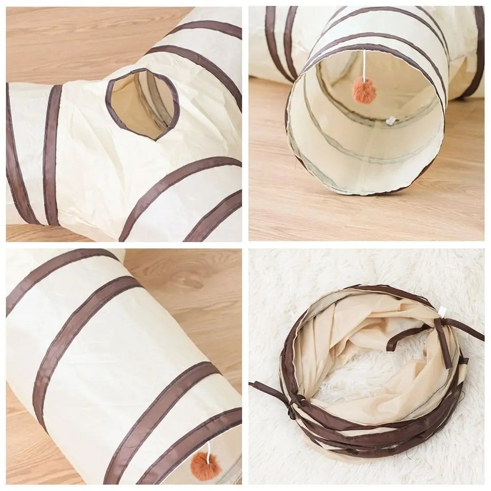 Foldable Cat Tunnel Tube – Breathable Play Tunnel for Cats