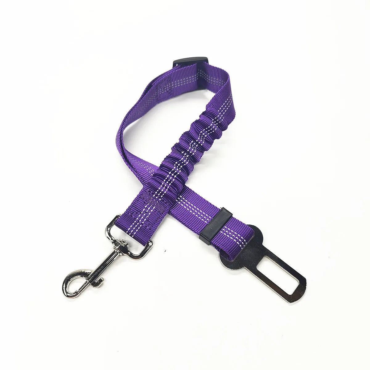 Dog Car Seat Belt Harness – Reflective Elastic Travel Safety Lead