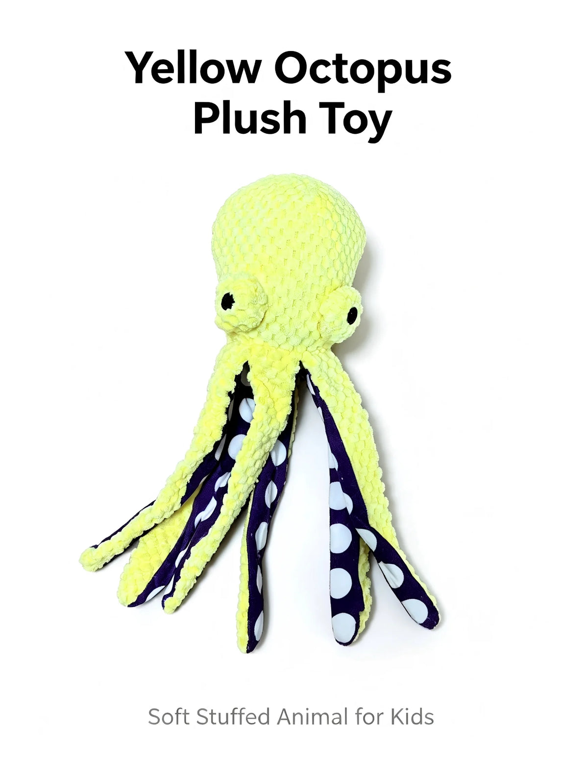 Squeaky Octopus Plush Dog Toy – Soft Chew Toy for Puppies