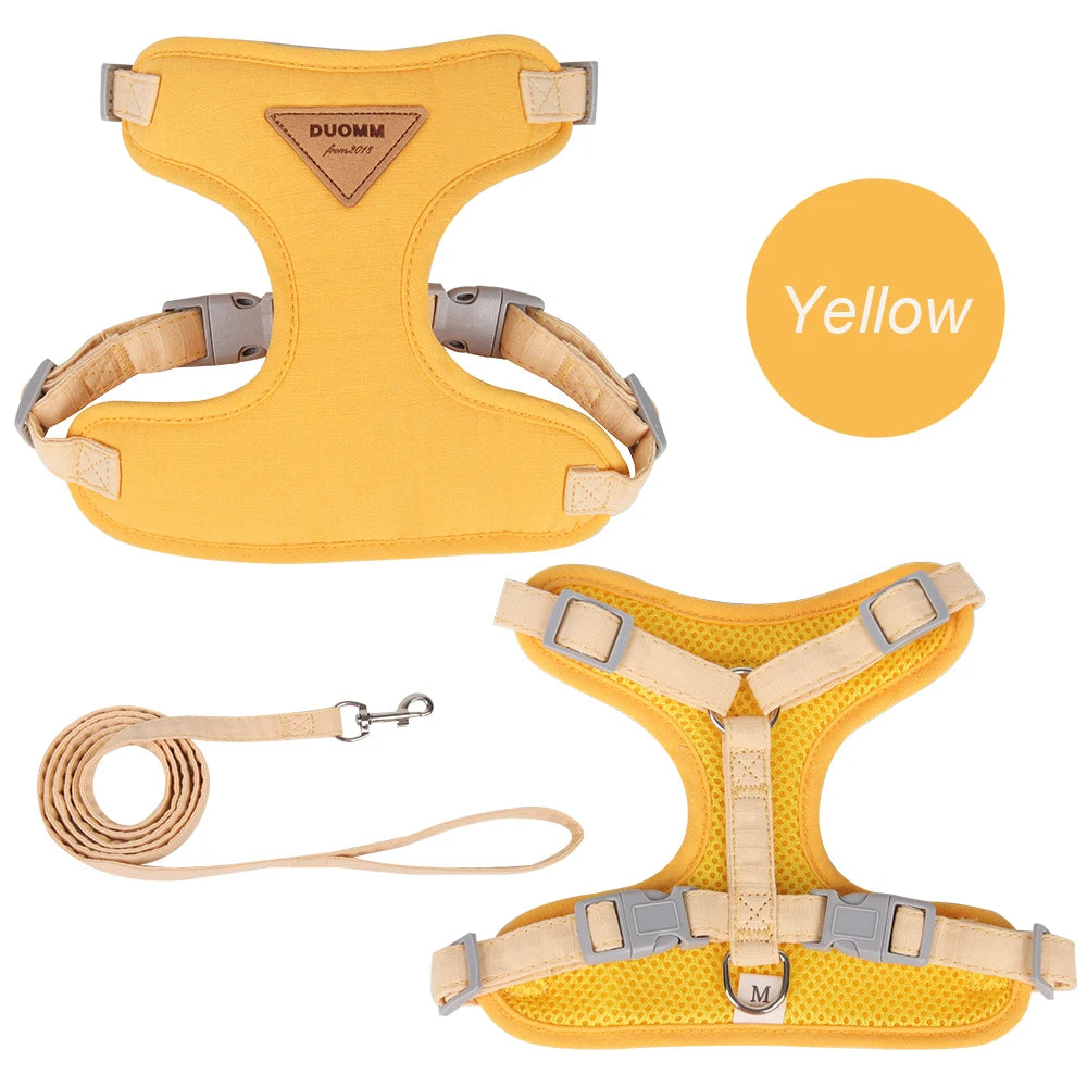 Cat & Small Dog Harness and Leash Set – Breathable Walking Vest
