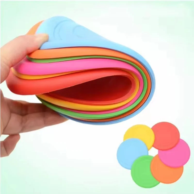 Soft Rubber Dog Frisbee – Durable Flying Disc for Fetch Training
