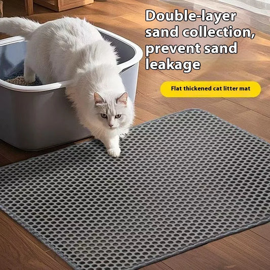 Cat Litter Mat 2-Layer – Waterproof Non-Slip Litter Trapping Mat