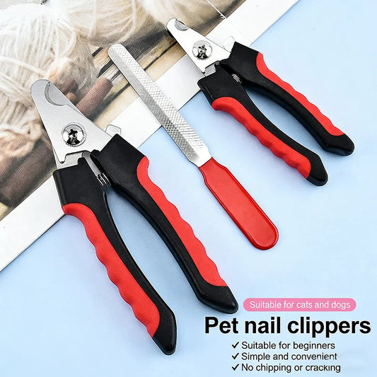 Stainless Steel Pet Nail Clippers – Dog & Cat Claw Trimmer