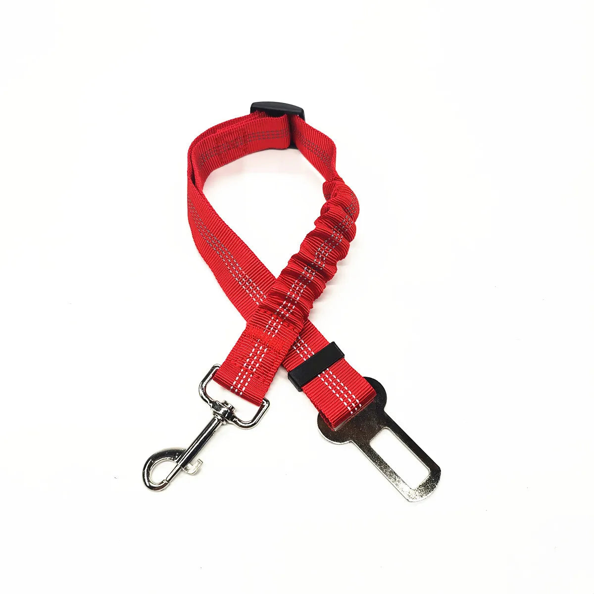 Dog Car Seat Belt Harness – Reflective Elastic Travel Safety Lead