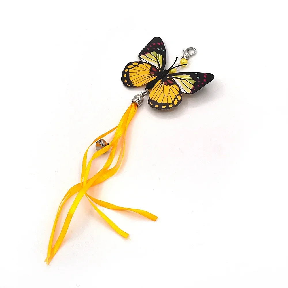 Cat Feather Toy Refills – Replacement Bird, Worm & Ball Teaser Heads