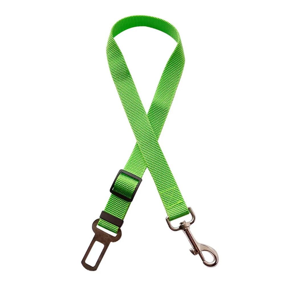 Dog Car Seat Belt Harness – Reflective Elastic Travel Safety Lead