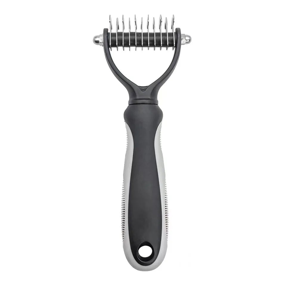 Pet Deshedding Brush – Dematting Knot Cutter Comb for Dogs & Cats