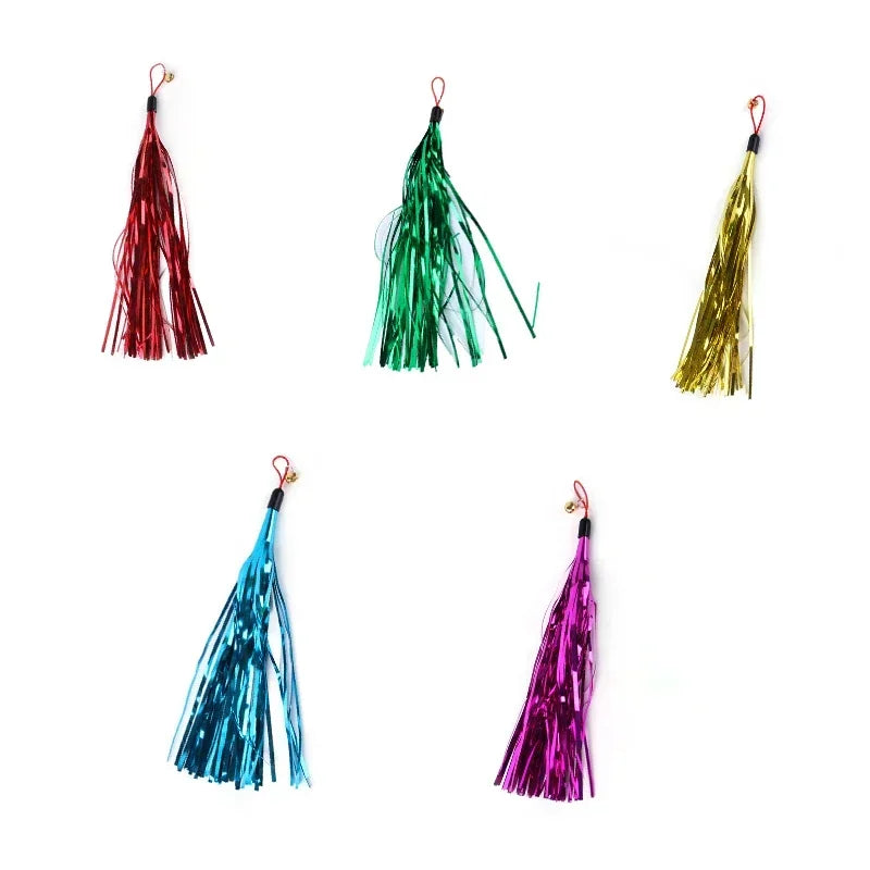 Cat Feather Toy Refills – Replacement Bird, Worm & Ball Teaser Heads