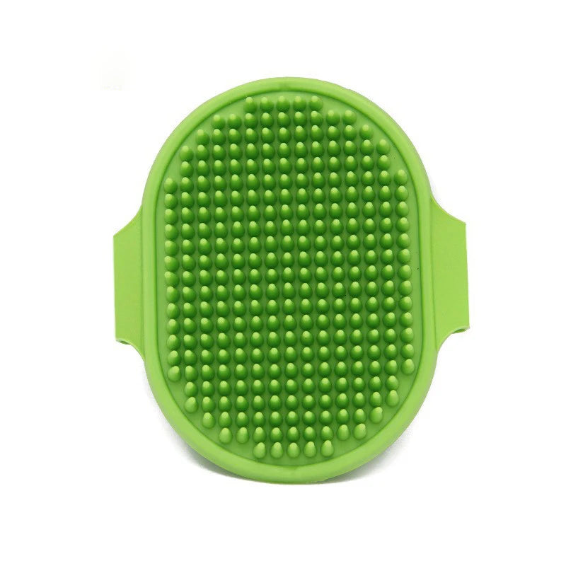 Silicone Dog Bath Brush – Soft Rubber Massage Comb for Pets