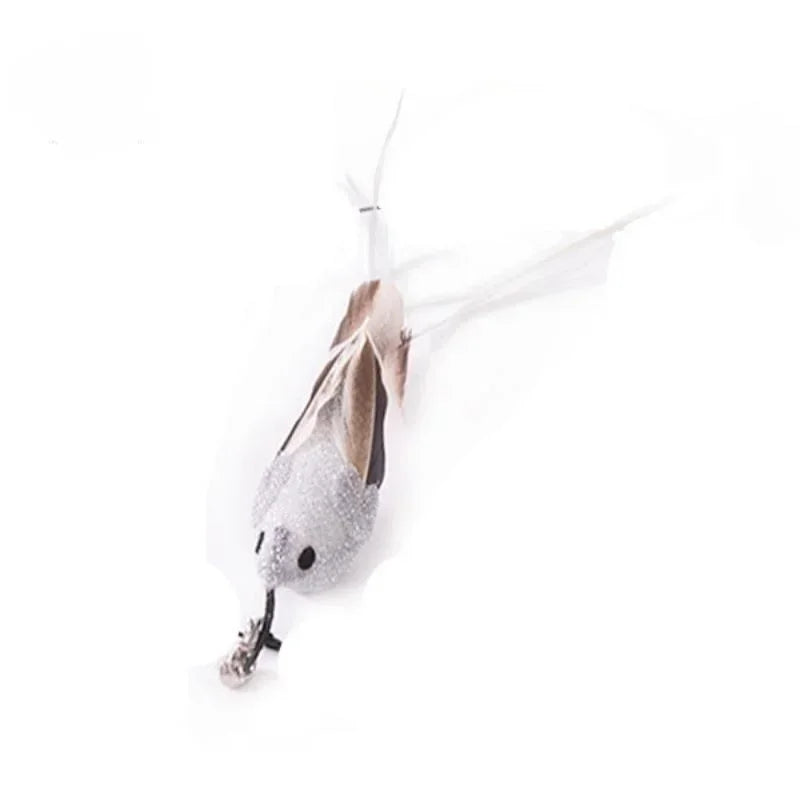 Cat Feather Toy Refills – Replacement Bird, Worm & Ball Teaser Heads