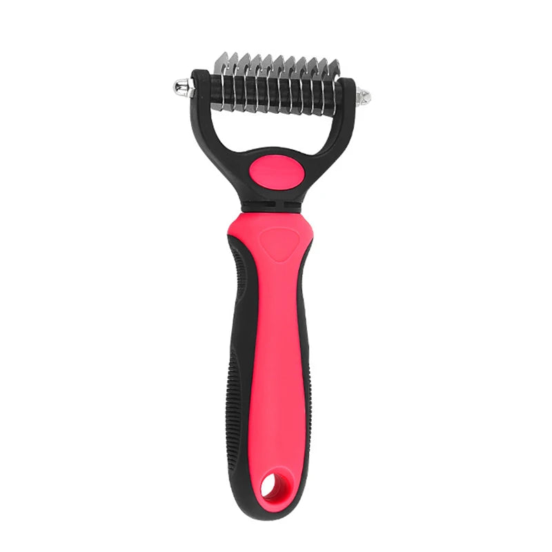 Pet Deshedding Brush – Dematting Knot Cutter Comb for Dogs & Cats