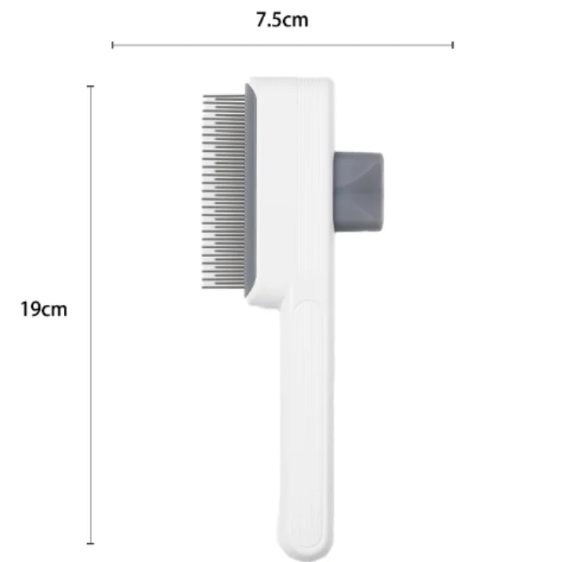 Self-Cleaning Dog Comb – One-Button Pet Hair Remover Brush