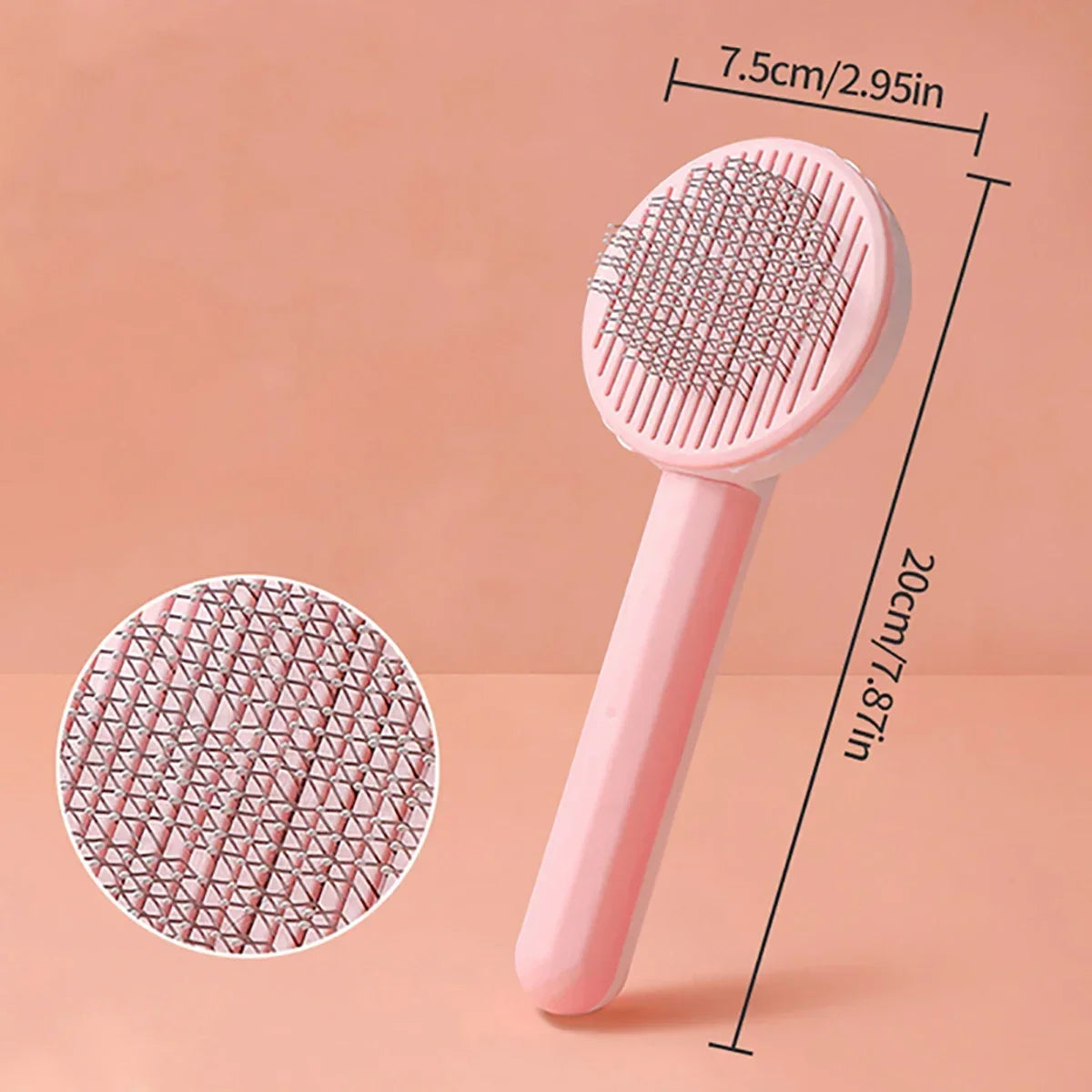 Stainless Steel Pet Comb – Long Hair Dog & Cat Grooming Comb