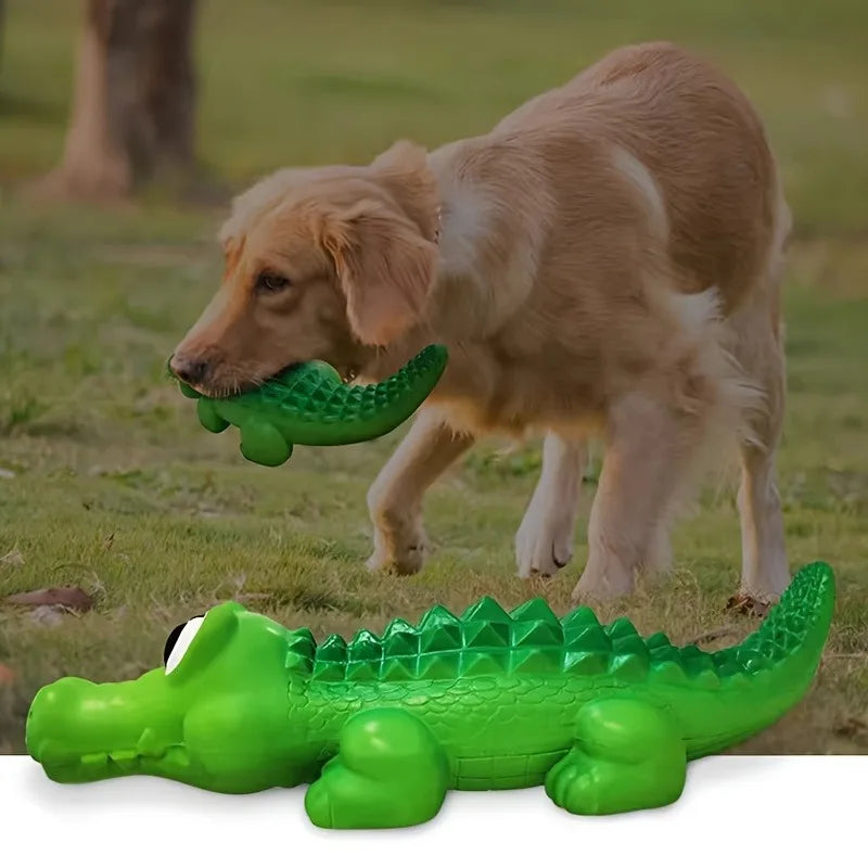 Crunchy Latex Shark Dog Toy – Squeaky Chew Ball for Puppies