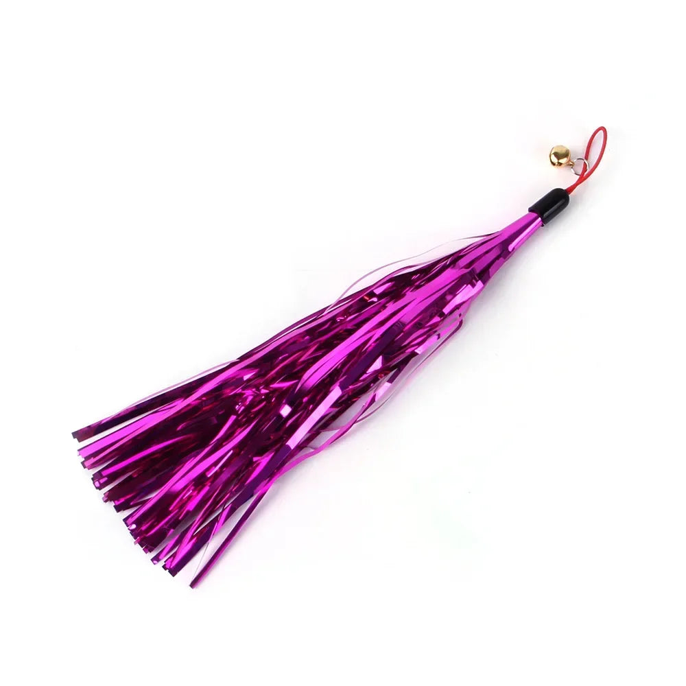 Cat Feather Toy Refills – Replacement Bird, Worm & Ball Teaser Heads