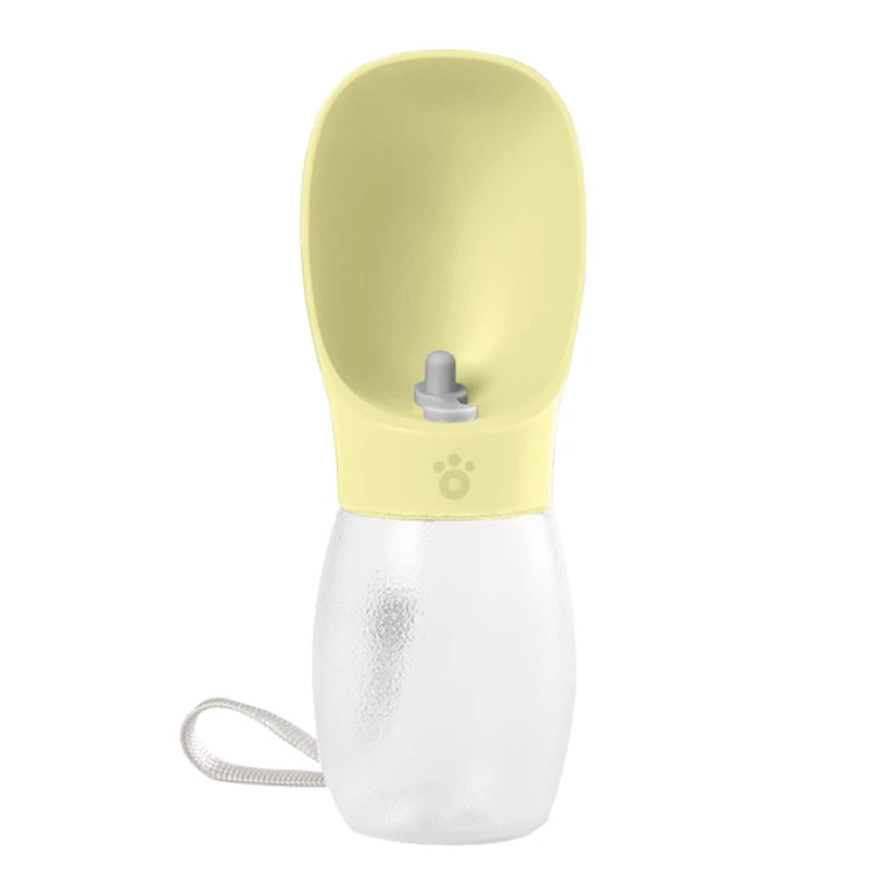 Portable Dog Water Bottle 300ml – Travel Drinking Bowl for Dogs & Cats