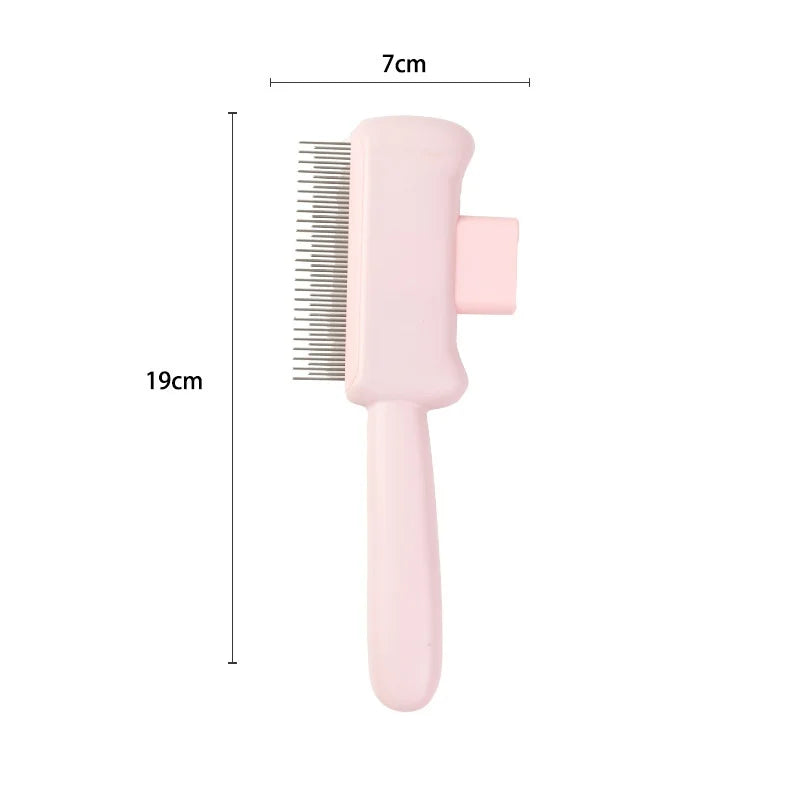 Self-Cleaning Dog Comb – One-Button Pet Hair Remover Brush