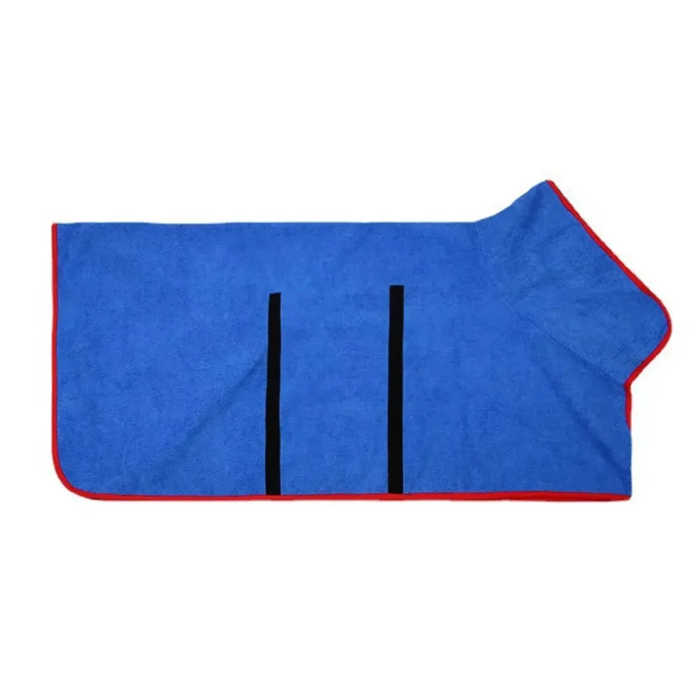 Dog Bathrobe Towel – Quick-Dry Absorbent Pet Bath Robe