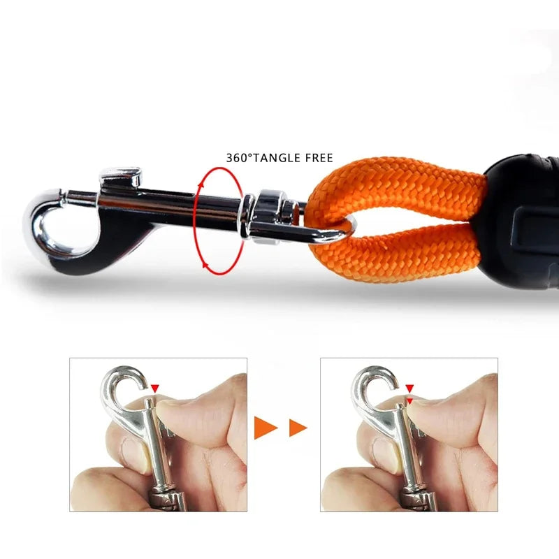 Long Dog Training Leash 5/10/15m – Heavy-Duty Nylon Recall Lead